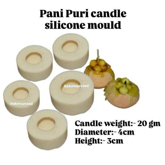 Lyba Moulds Pani Puri Candle Silicone Fondant Mould - Bakeware India