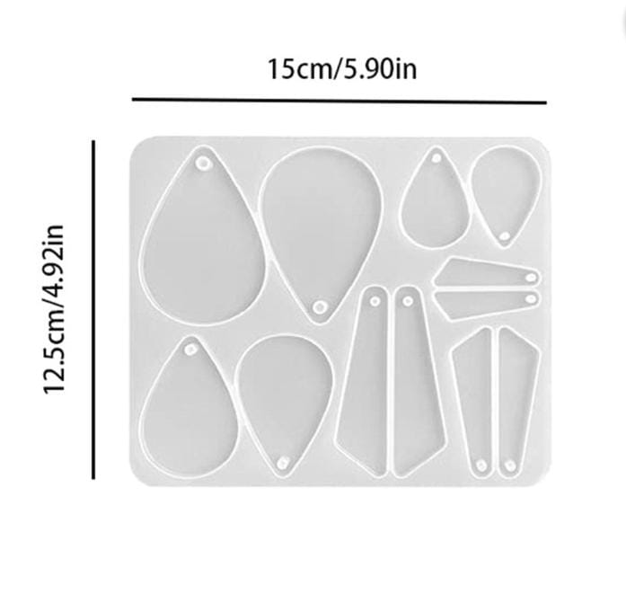 Lyba Moulds Pendant Jewelry Earrings Resin Silicone Mould - Bakeware India