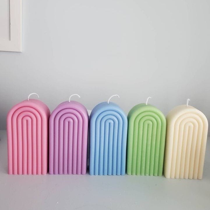 Lyba moulds Rainbow Arch Striped U - Shaped Abstract Candle Resin Silicone Moulds for Soap - Bakeware India