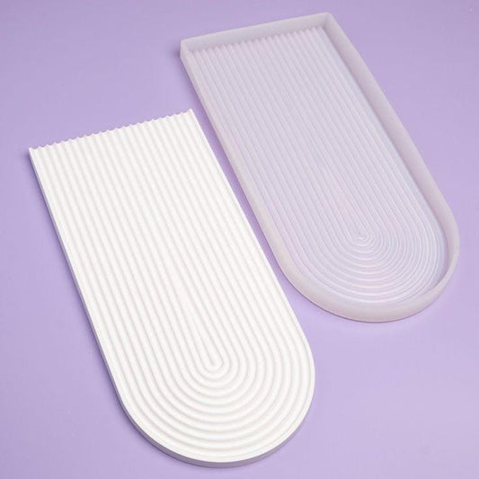 Lyba Moulds Rainbow Nordic Tray Arch Resin Silicone Mould - Bakeware India