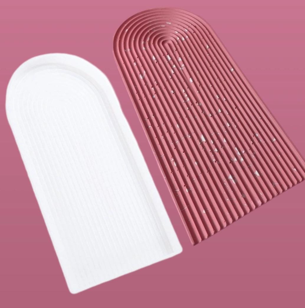 Lyba Moulds Rainbow Nordic Tray Arch Resin Silicone Mould - Bakeware India