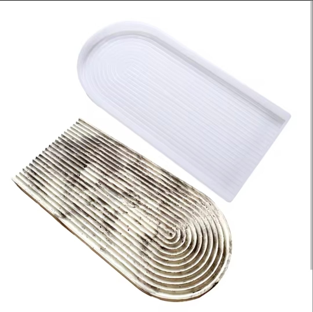 Lyba Moulds Rainbow Nordic Tray Arch Resin Silicone Mould - Bakeware India