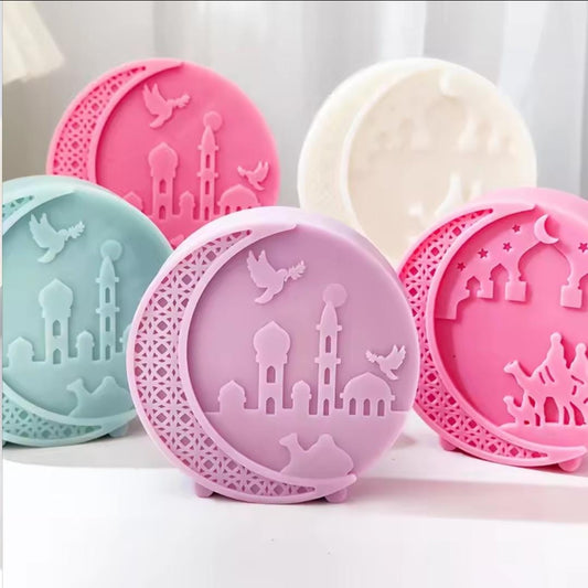 Lyba moulds Ramadan Eid Moon Candle Silicone Mould - Bakeware India