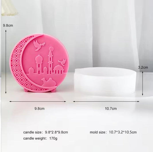 Lyba moulds Ramadan Eid Moon Candle Silicone Mould - Bakeware India