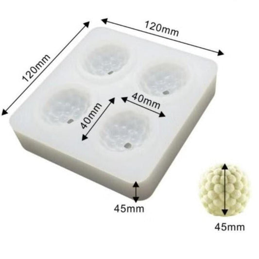 Lyba Moulds Raspberry Berry Fondant Chocolate Cake Silicone Mould, 4 cavity - Bakeware India