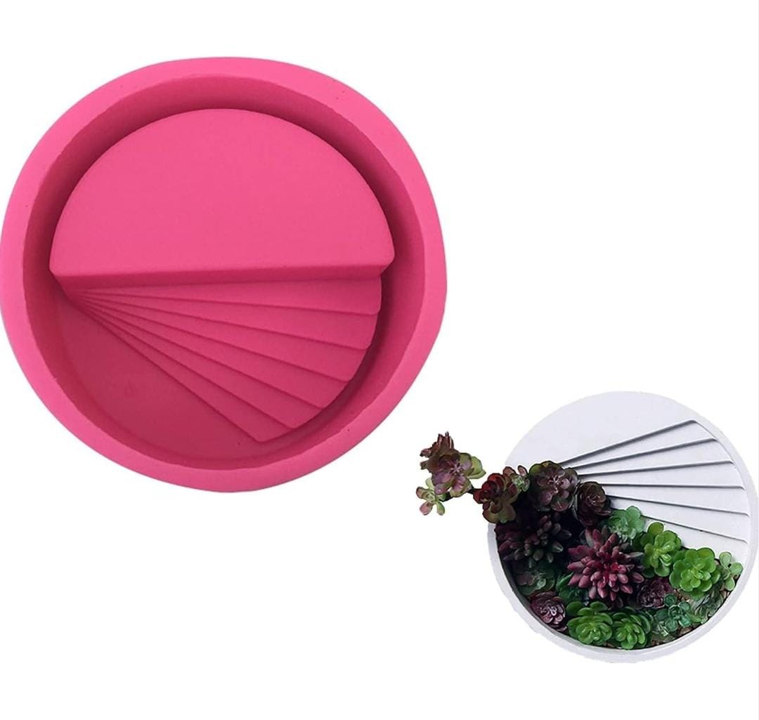 Lyba moulds Round Planter Stairs Silicone Mould - Bakeware India