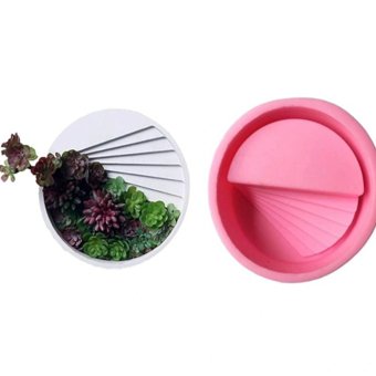 Lyba moulds Round Planter Stairs Silicone Mould - Bakeware India