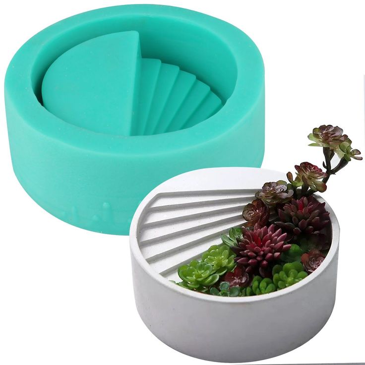 Lyba moulds Round Planter Stairs Silicone Mould - Bakeware India