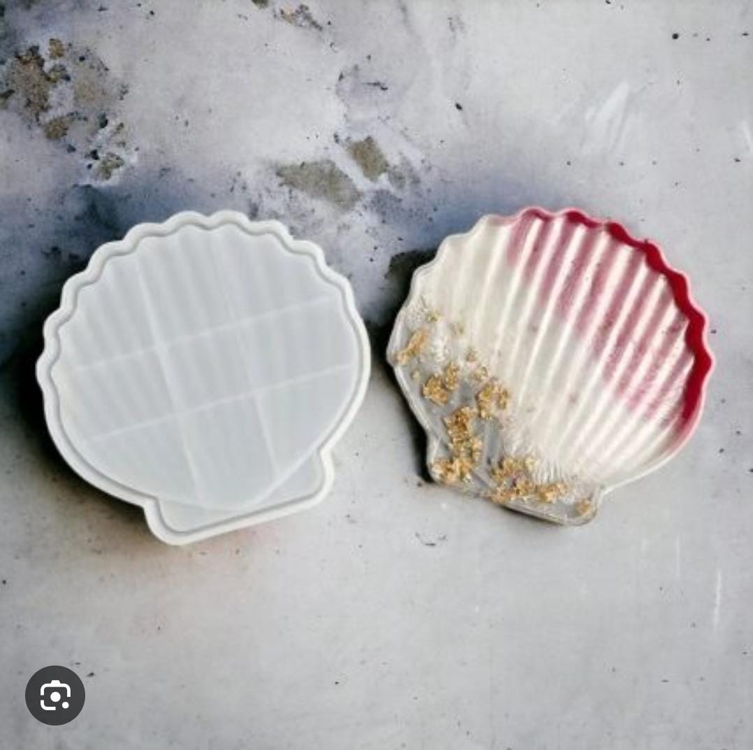 Lyba Moulds Shell Tray Dish Resin Silicone Mould - Bakeware India
