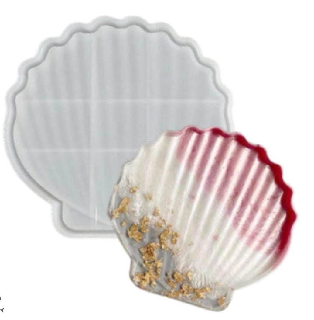 Lyba Moulds Shell Tray Dish Resin Silicone Mould - Bakeware India