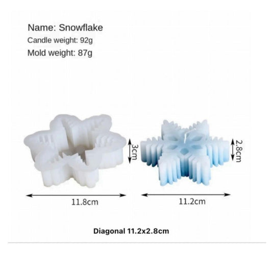 Lyba Moulds Snowflake Candle Silicone Mould - Bakeware India