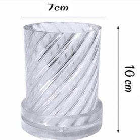 Lyba moulds Spiral Pillar Polycarbonate Candle Mould (Select size) - Bakeware India