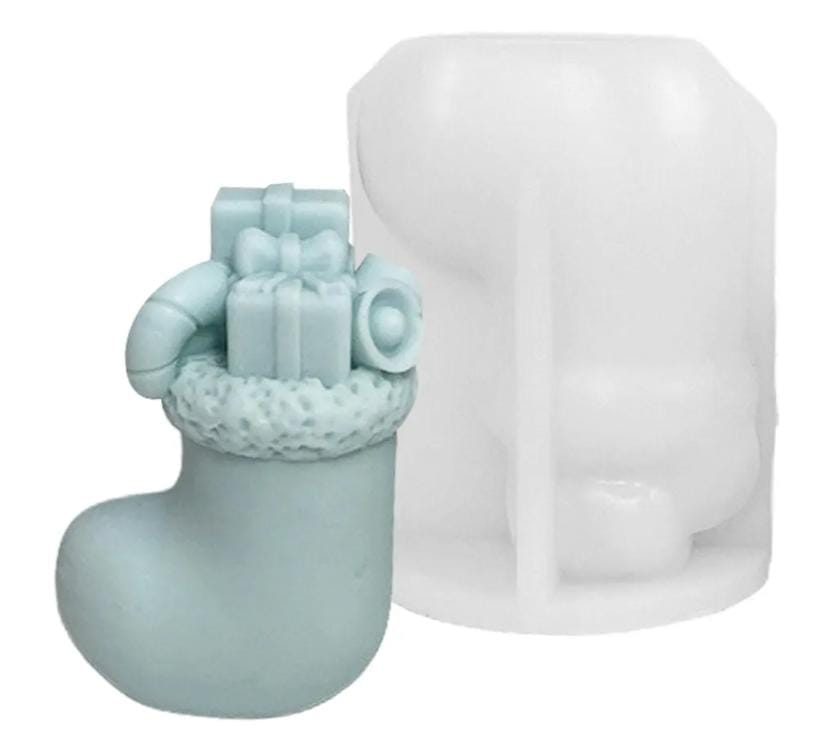 Lyba Moulds Stocking Christmas Candle Silicone Mould - Bakeware India