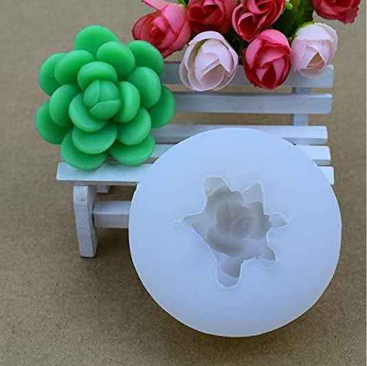 Lyba Moulds Succulent Flower Cactus Plant Candle Cake Silicone Mould - Bakeware India