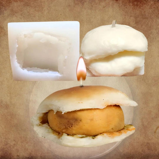 Lyba Moulds Vada Pav Candle Silicone Fondant Mould - Bakeware India