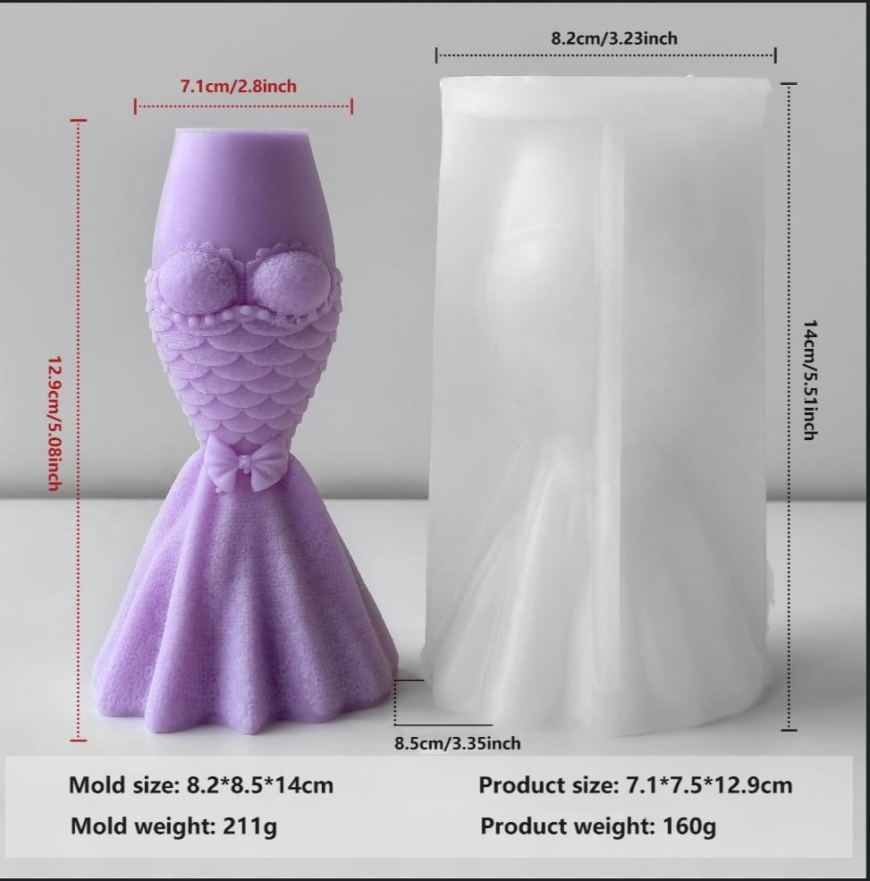 Lyba Moulds Wedding Bridal Series Champagne Bottle Goblet Mould Aromatherapy Candle Silicone Mould, ( select design) - Bakeware India