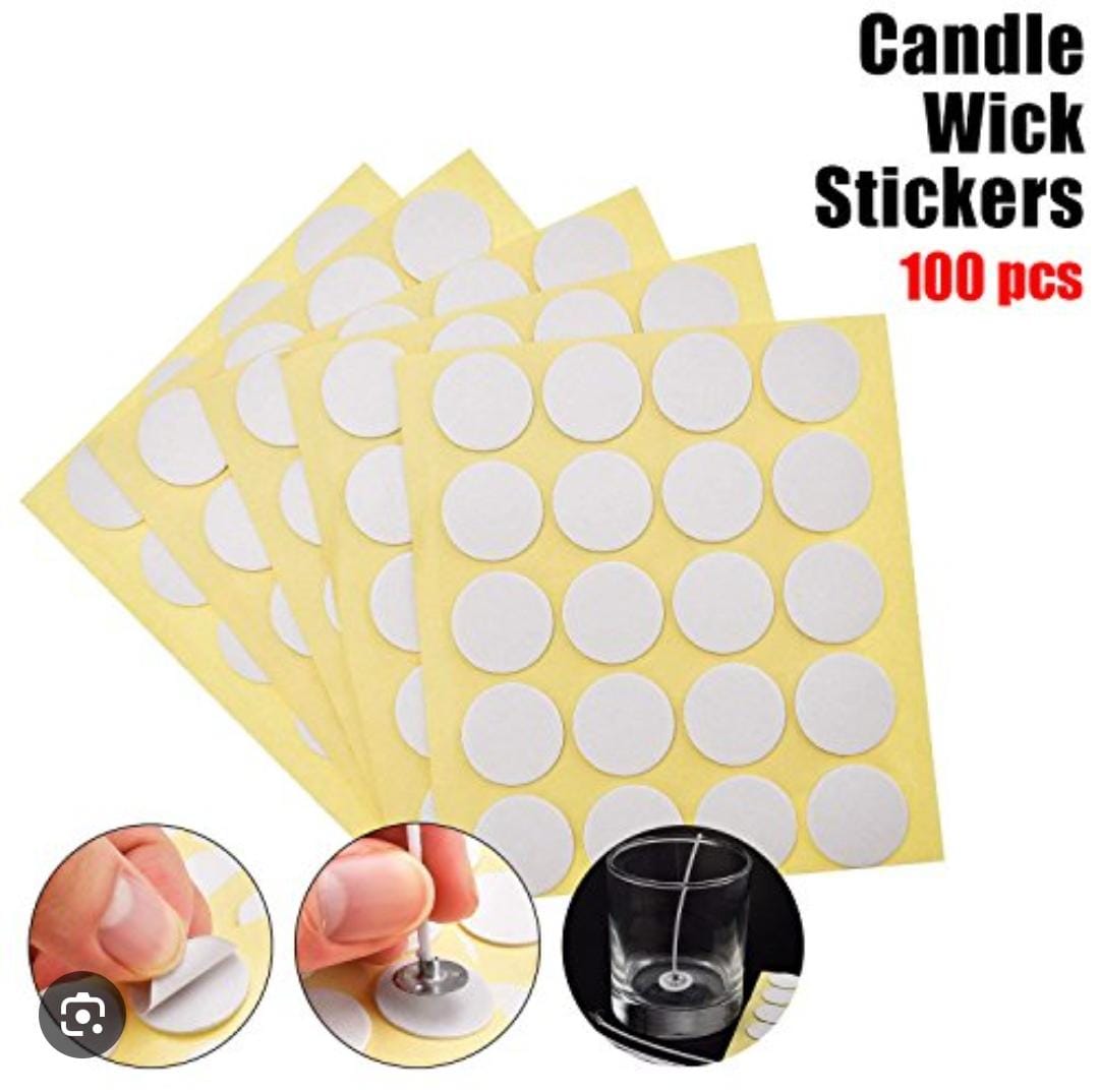 Lyba Moulds Wick Sticker ,100 stickers - Bakeware India