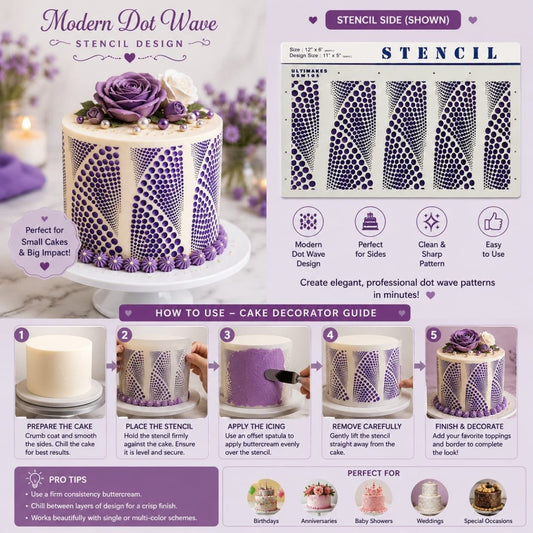 Synchronized Cake Stencil, Ultimakes - Bakeware India