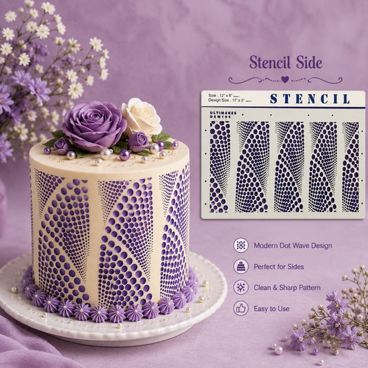 Synchronized Cake Stencil, Ultimakes - Bakeware India