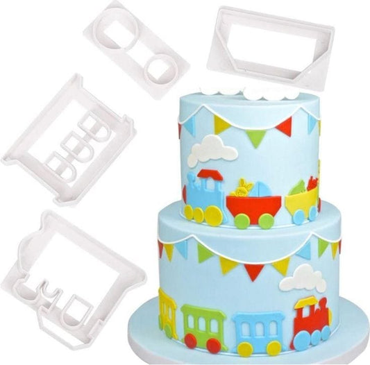 Train Car Theme Cutter set - Bakeware India