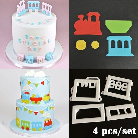 Train Car Theme Cutter set - Bakeware India