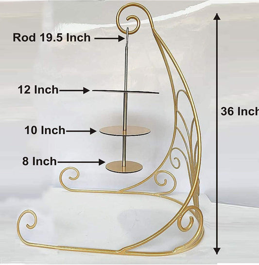 3 Tier Chandelier cake stand,36 inch height freeshipping - Bakewareindia