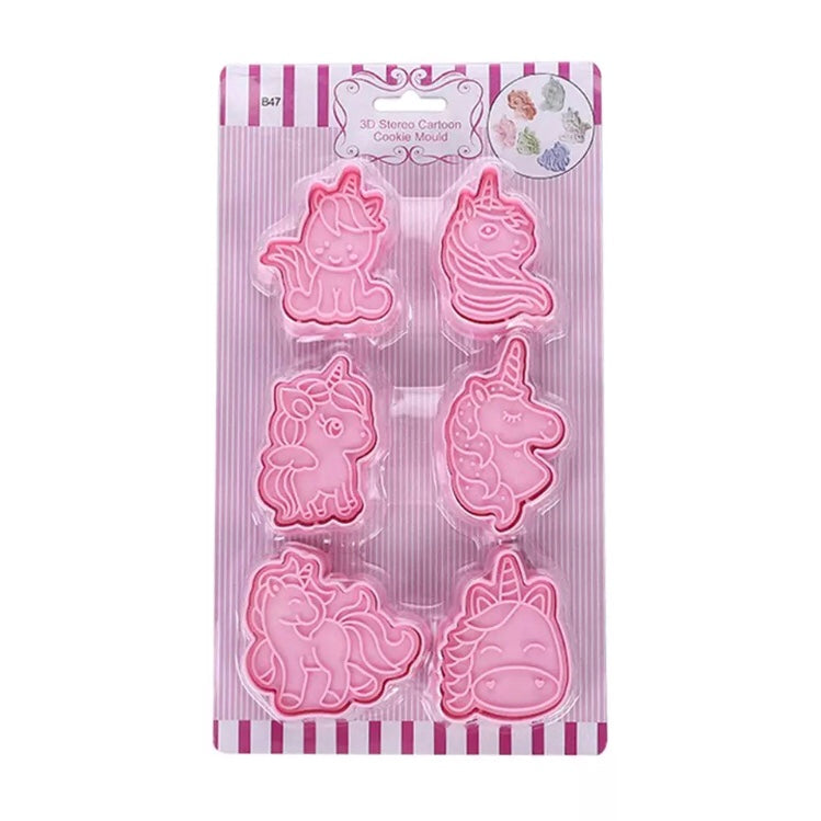 Bakewareind Unicorn Cookie Cake Cutter 6pcs - Bakewareindia