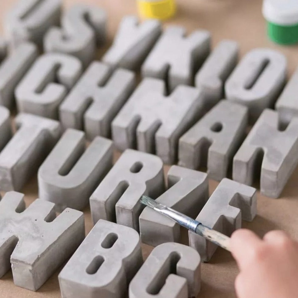 3D Alphabet Large silicon mould - Bakewareindia