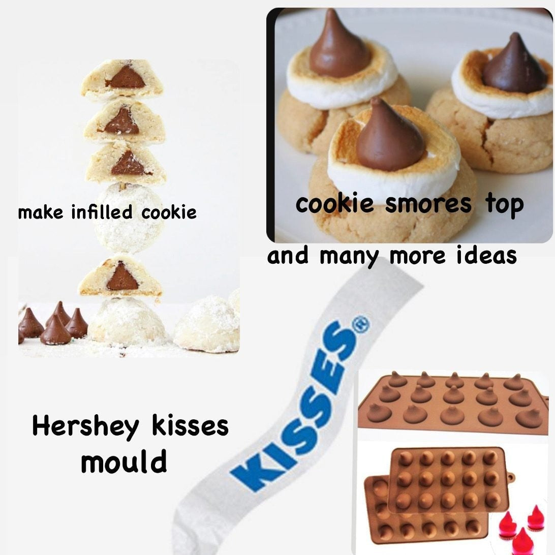 3D Hershey Silicone Chocolate Modak Mould - Bakewareindia