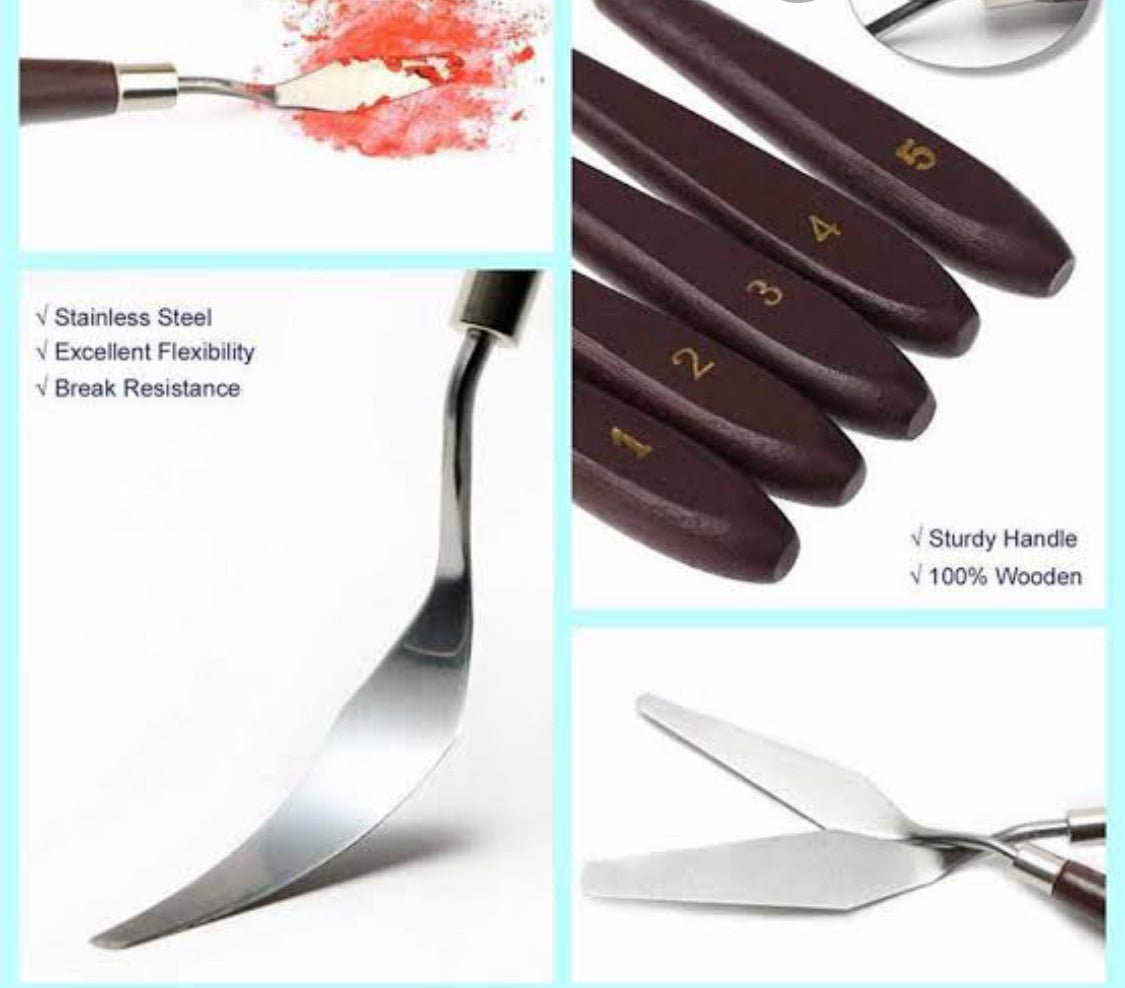 5pc Painting Palette Knife freeshipping - Bakewareindia