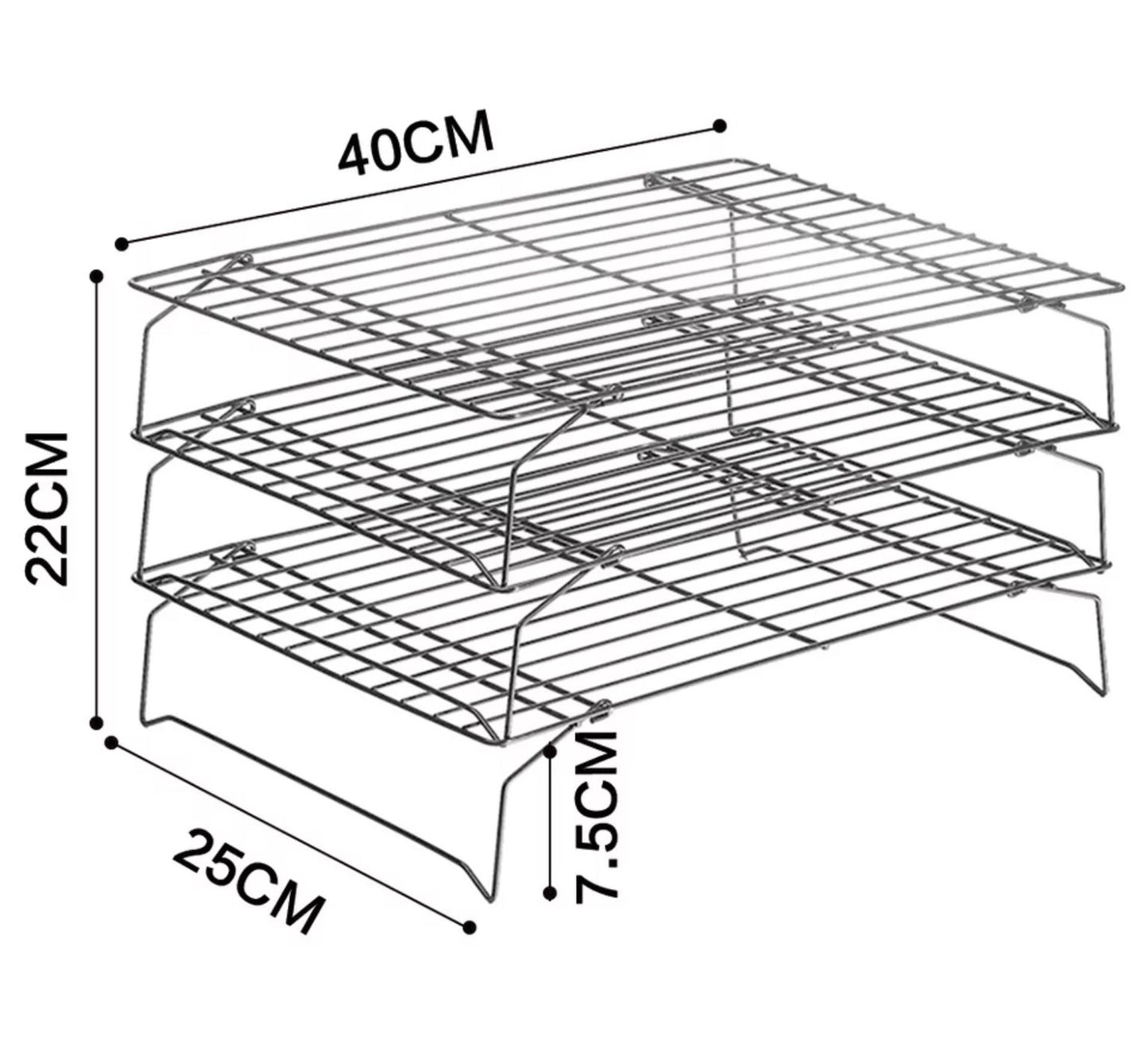 Cooling racks 3pcs set freeshipping - Bakewareindia