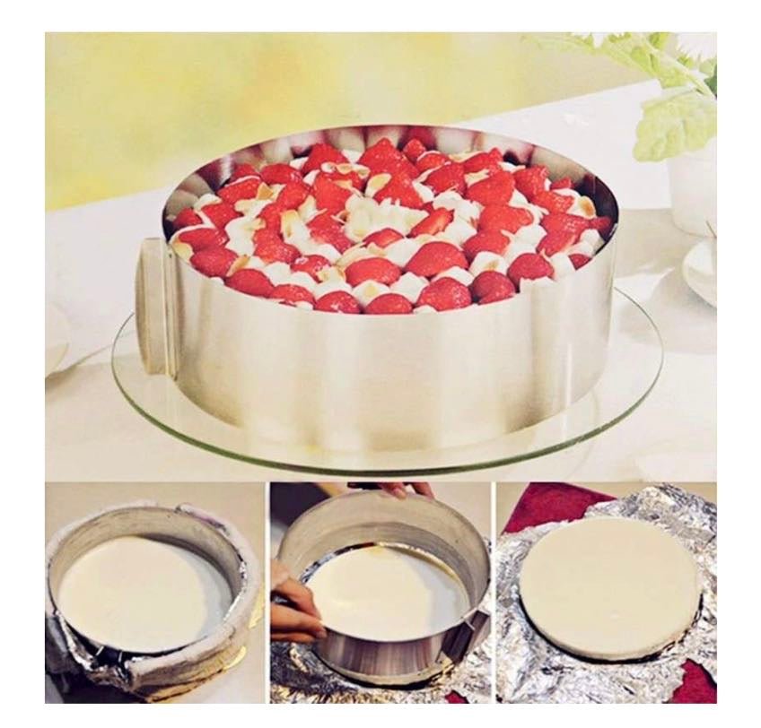 Adjustable Cake Ring With Clip , Rena Germany freeshipping - Bakewareindia