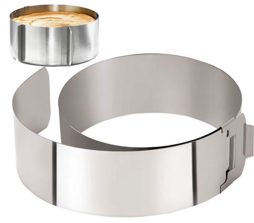 Adjustable Cake Ring With Clip , Rena Germany freeshipping - Bakewareindia