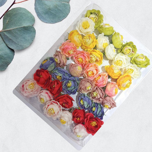 Artificial Assorted  Flower Pack , 40pc freeshipping - Bakewareindia