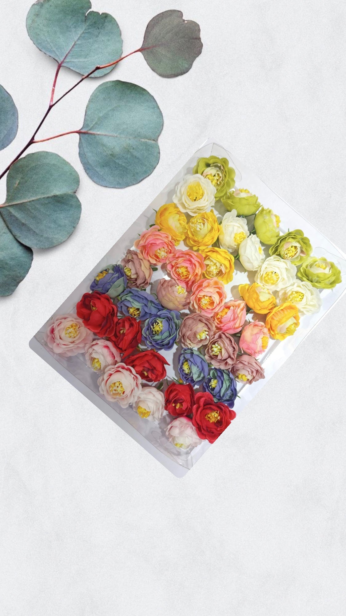 Artificial Assorted  Flower Pack , 40pc freeshipping - Bakewareindia