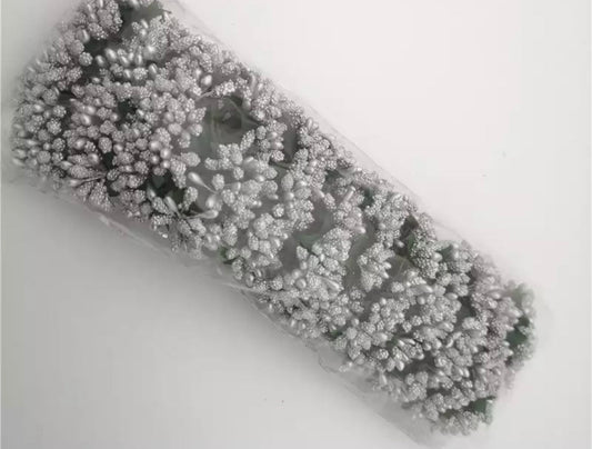 Artificial Flower Pollens  , Silver freeshipping - Bakewareindia