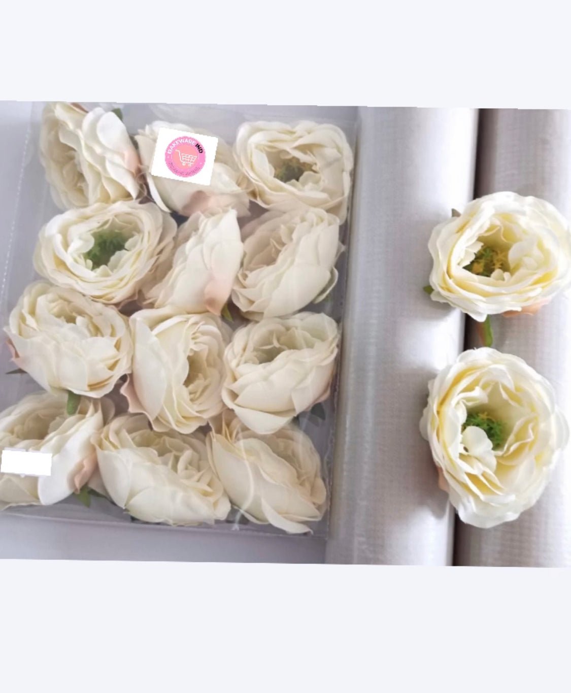 Artificial White Flower freeshipping - Bakewareindia