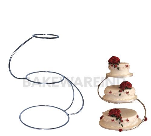 Bakewareind 3 Tier S Shape Cake Stand freeshipping - Bakewareindia