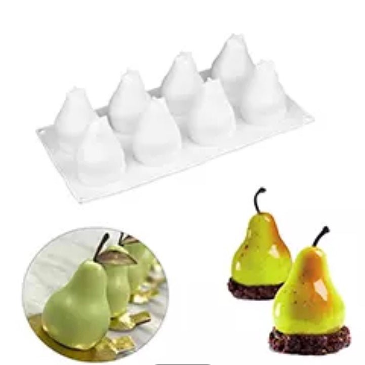 3D Pear Fruit Entremets Cake Silicone Mould - Bakeware India