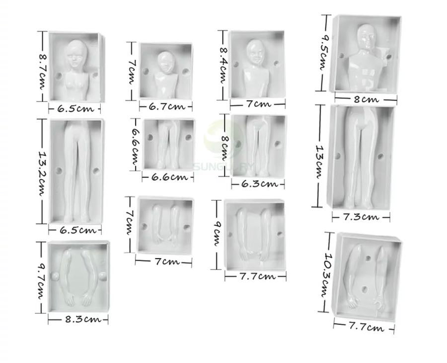Bakewareind 3D People Mould Family Figure Fondant Decorating Mould Set - Bakewareindia