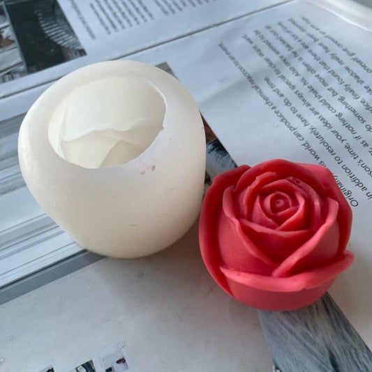 Bakewareind 3D Rose Flower Candle Silicone Mould Cake Chocolate Mould - Bakewareindia
