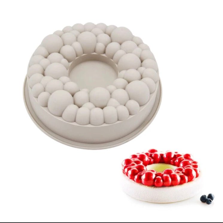3D Round Cherry Bubble Entremets Cake Silicone Moulds