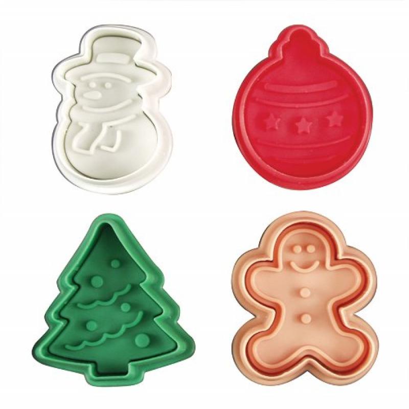 Bakewareind 4 IN 1 Christmas Cookie Plungers - Bakewareindia