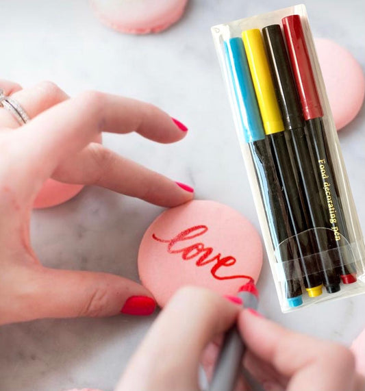 Edible Marker Pen Set | 4pcs - Bakeware India