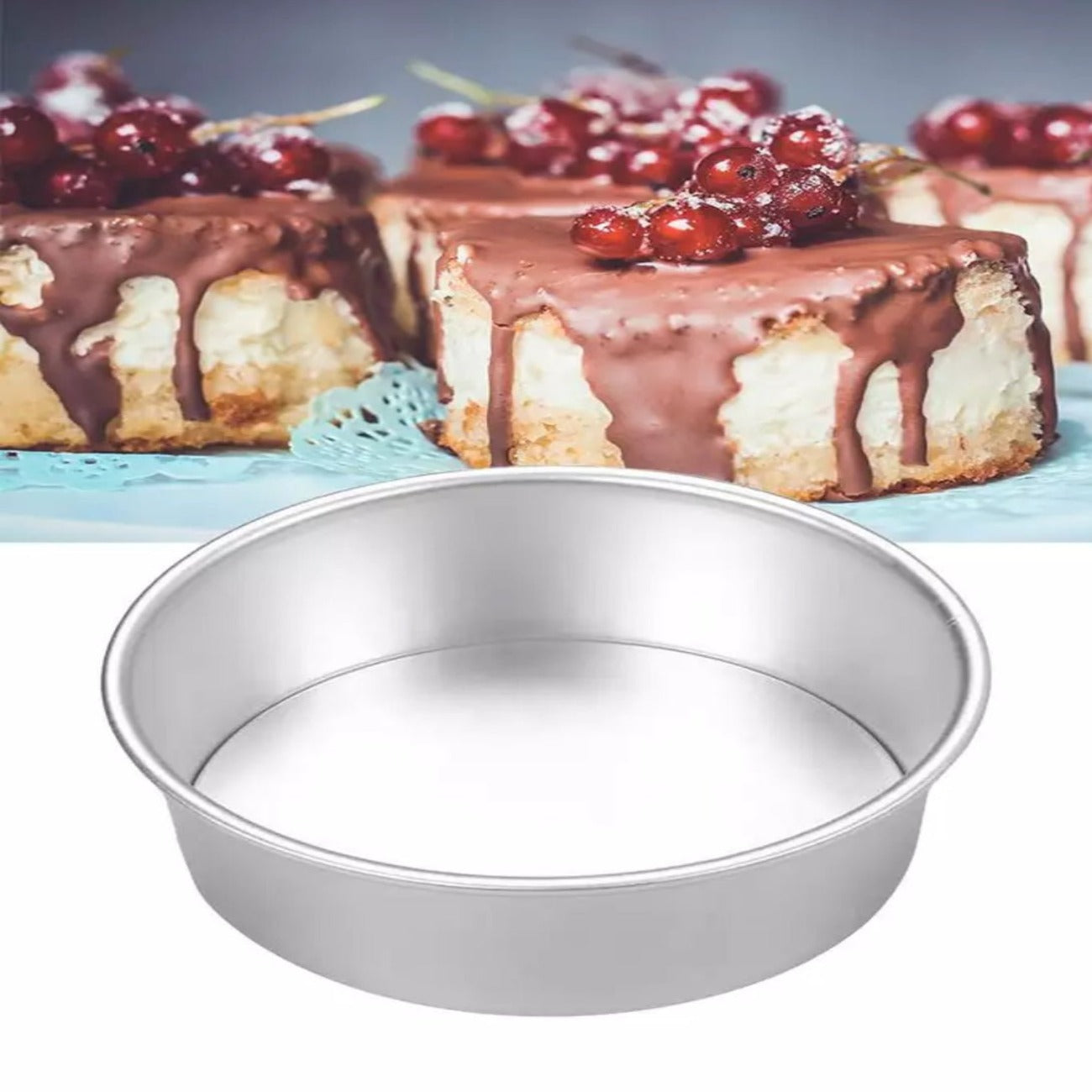 Bakewareind 7x4inch aluminium cake pan - Bakewareindia