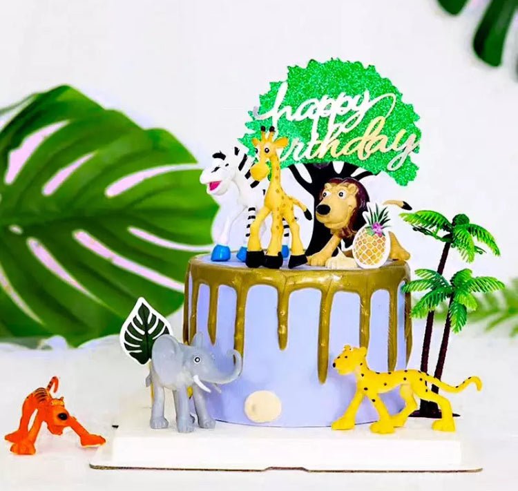 Bakewareind Animal Zoo Toy Cake Topper Set - Bakewareindia