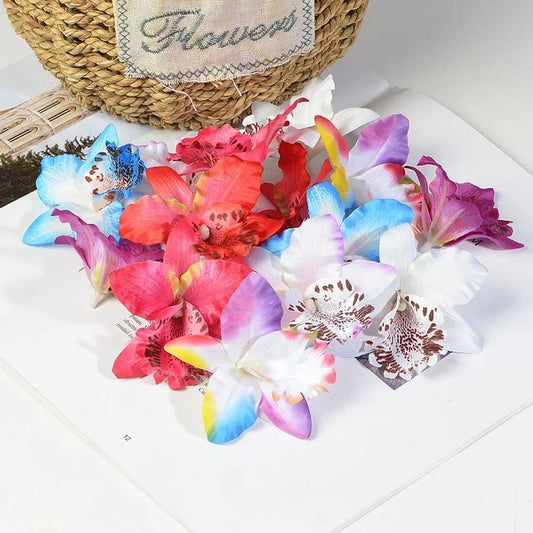 Bakewareind Artificial Orchid Flowers Assorted Box-50pcs - Bakewareindia