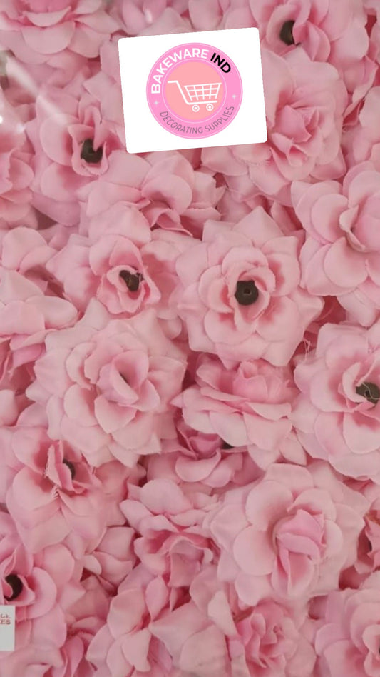 Bakewareind Artificial Pink Bloom Flower,10pc set - Bakewareindia