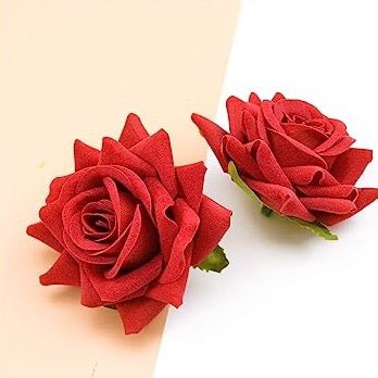 Bakewareind Artificial Velvet Rose Flower ( Select colors) - Bakewareindia