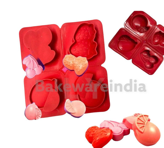 Bakewareind Assorted Fruit Silicone Mould - Bakewareindia